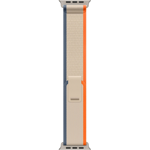 Apple Watch Ultra 2 49mm Titanium Case With Orange/Beige Trail Loop, Размер корпуса/ширина крепления: 49, Цвет: Beige / Бежевый, изображение 3