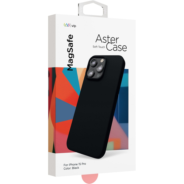 Чехол VLP Aster Case с MagSafe для iPhone 15 Pro черный, Цвет: Black / Черный, изображение 3