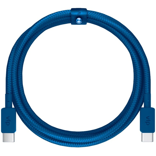 Кабель VLP Nylon Cable USB C - USB C 1.2м тёмно синий, Цвет: Blue / Синий