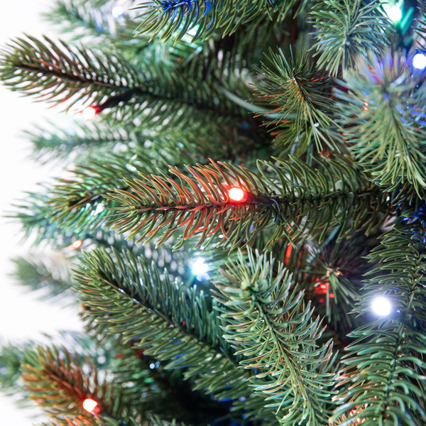 Новогодняя елка со светодиодной подсветкой Twinkly Pre-lit Regal Tree высота 2.1м диаметр 116 см - 435 диодов RGB+W+BT+Wi-Fi (TG70P4425P01), изображение 4