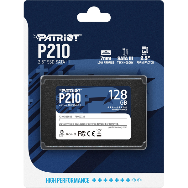 SSD накопитель Patriot Memory P210 128 ГБ (P210S128G25), изображение 4