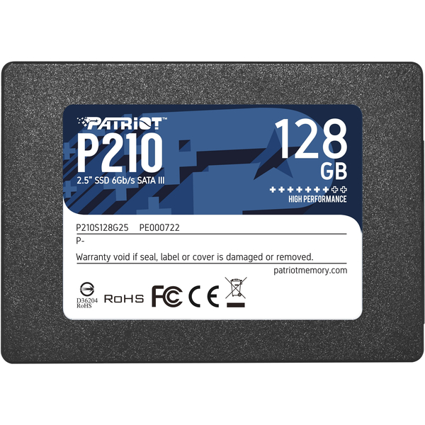 SSD накопитель Patriot Memory P210 128 ГБ (P210S128G25)