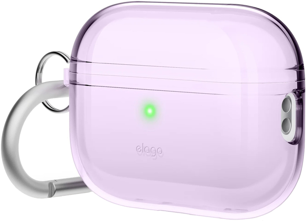 Чехол для AirPods Pro 2 Elago Clear Hang case Lavender, Цвет: Purple / Сиреневый