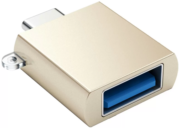 Переходник Satechi USB Adapter (ST-TCUAG), Цвет: Gold / Золотой