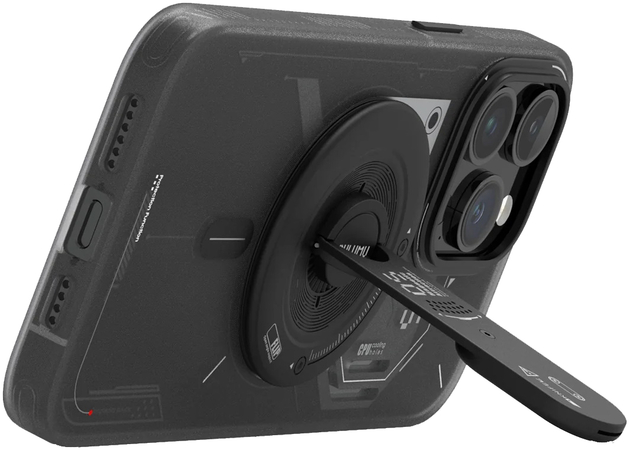 Магнитная подставка/держатель Aulumu G05 Mag Safe Phone Grip Stand 4 в 1 Black, Цвет: Black / Черный, изображение 9
