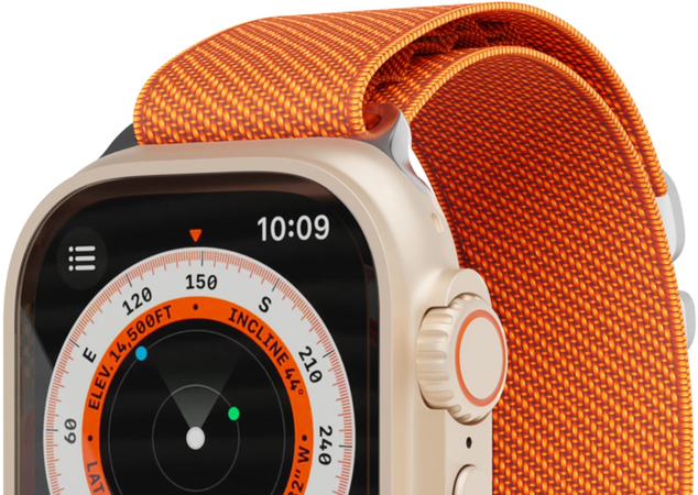 Ремешок нейлоновый Extreme Band VLP для Apple Watch 42/44/45/49mm оранжевый, Цвет: Orange / Оранжевый, изображение 2