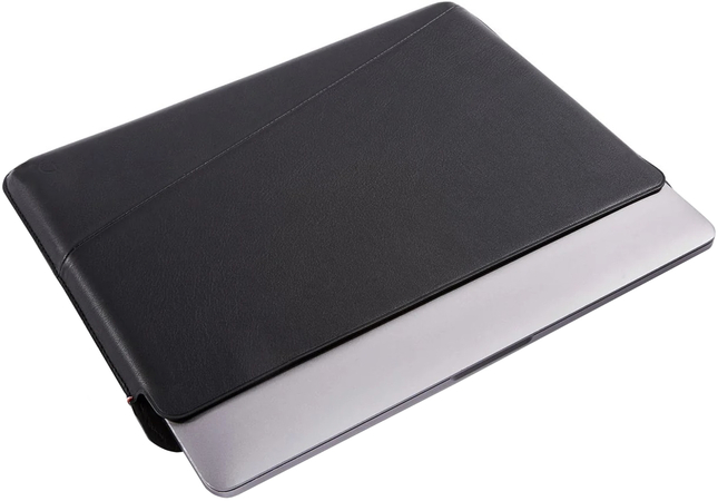 Защитный чехол-папка для Macbook 14" Decoded Leather Sleeve black, изображение 3