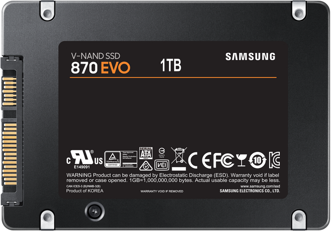 SSD накопитель Samsung 870 EVO 1 ТБ (MZ-77E1T0BW), изображение 2