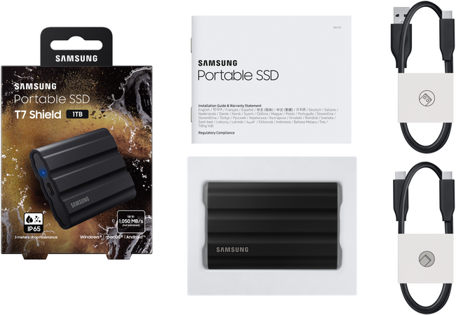 Внешний SSD Samsung T7 Shield 1Tb (MU-PE1T0S/WW), изображение 12