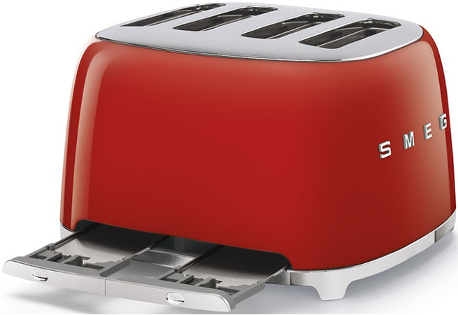 Тостер SMEG TSF03RDEU  на 4 ломтика красный, Цвет: Red / Красный, изображение 5
