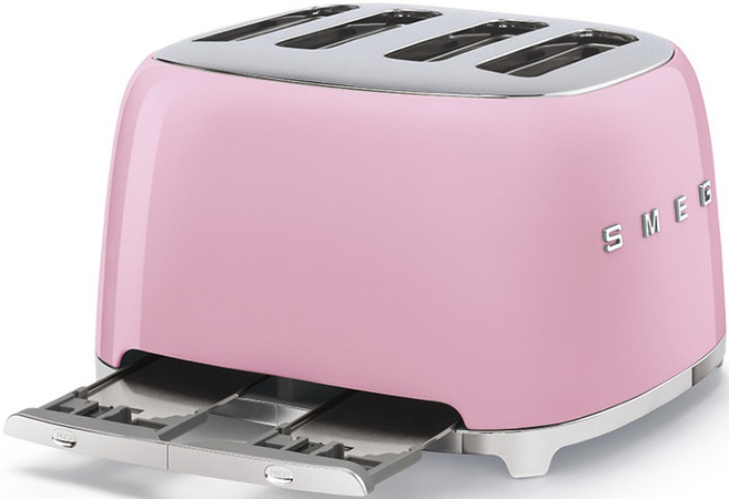 Тостер SMEG TSF03PKEU  на 4 ломтика розовый, Цвет: Pink / Розовый, изображение 4