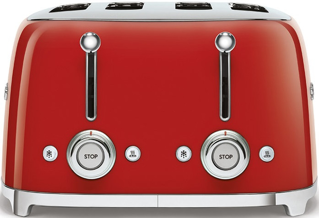 Тостер SMEG TSF03RDEU  на 4 ломтика красный, Цвет: Red / Красный, изображение 2