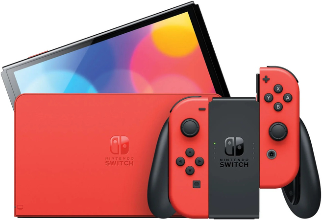 Nintendo Switch Oled Mario Edition, Цвет: Red / Красный, изображение 3