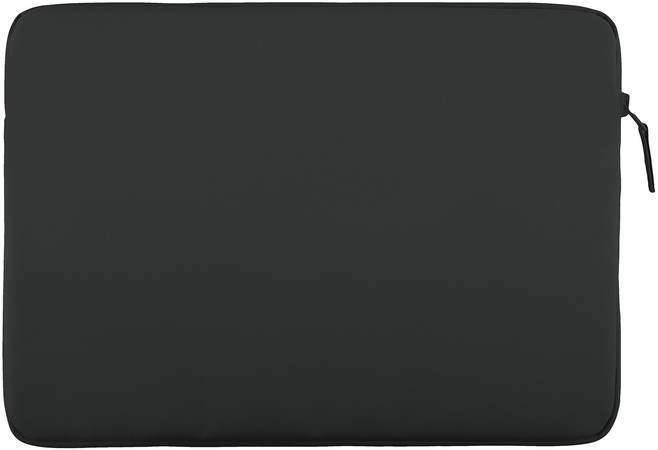 Чехол для ноутбуков 14" Uniq Vienna RPET fabric Laptop sleeve (ShockSorb) Midnight Black, Цвет: Black / Черный, изображение 2