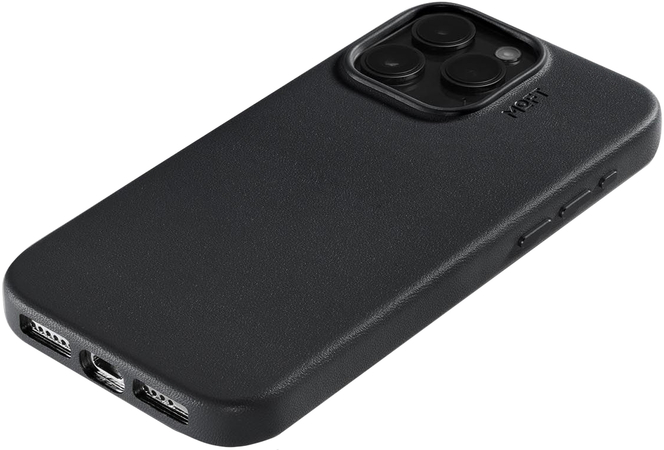 Чехол-накладка MOFT Snap Phone Case iPhone 15 Pro (Экокожа Movas) Черный, Цвет: Black / Черный, изображение 5