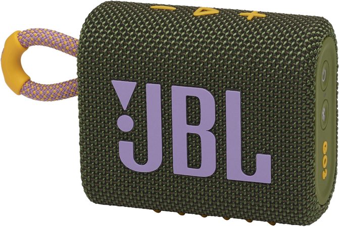 Портативная колонка JBL Go 3 Green, Цвет: Green / Зеленый, изображение 2
