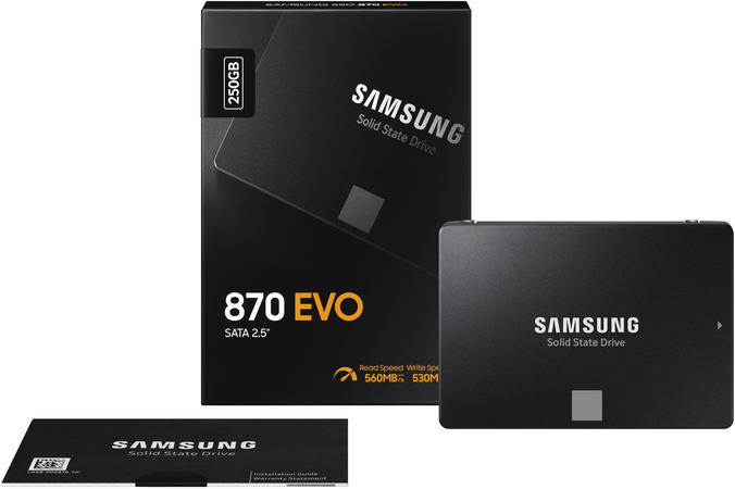 SSD накопитель Samsung 870 EVO 250 ГБ (MZ-77E250B/EU), изображение 6