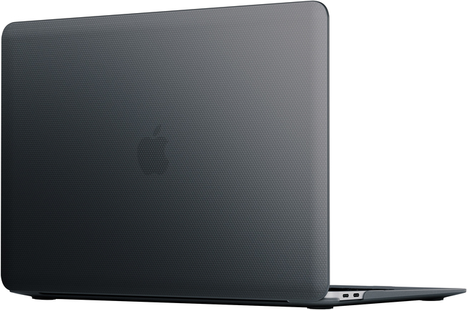 Чехол защитный uBear Grain Case для MacBook Pro 13 (2019, 2020) чёрный, Цвет: Black / Черный