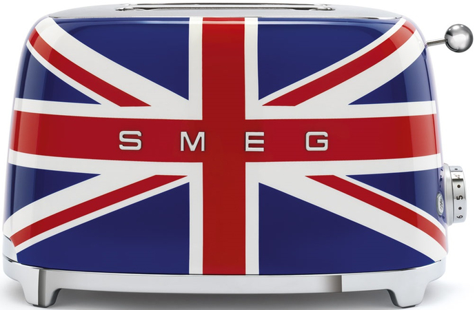 Тостер SMEG TSF01UJEU  на 2 ломтика британский флаг, Цвет: Blue / Синий, изображение 2