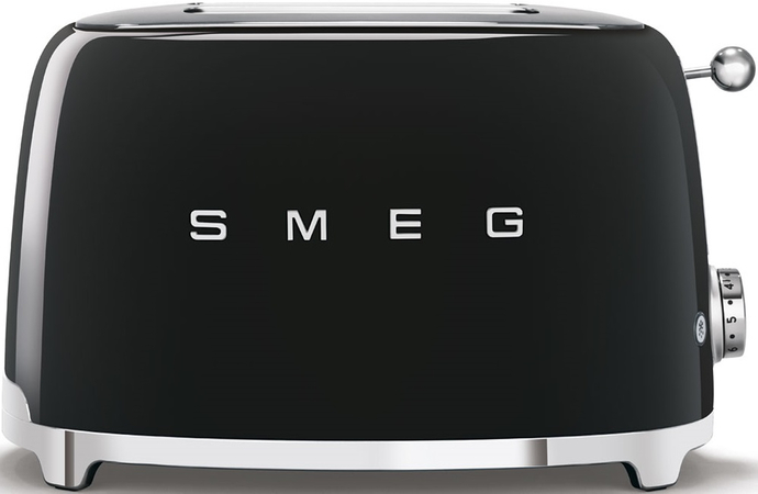 Тостер SMEG TSF01BLEU на 2 ломтика черный, Цвет: Black / Черный, изображение 2