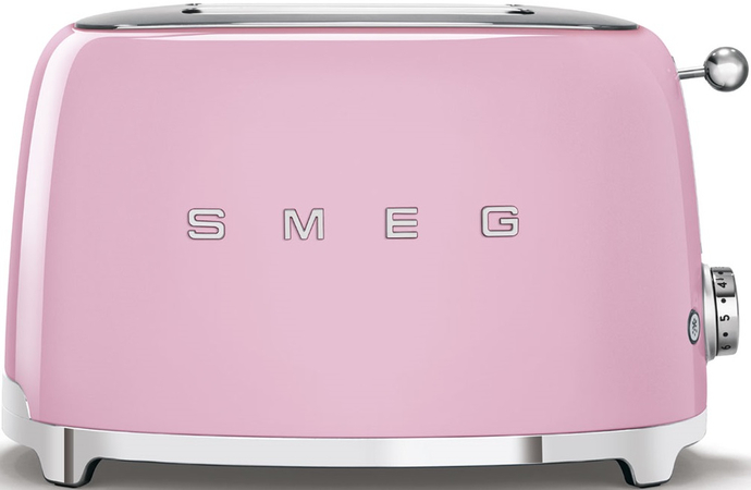 Тостер SMEG TSF01PKEU  на 2 ломтика розовый, Цвет: Pink / Розовый, изображение 2