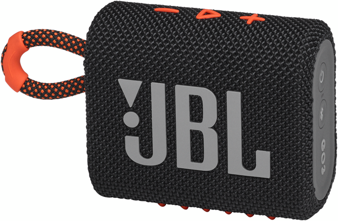 Портативная колонка JBL Go 3 Black Orange, Цвет: Black / Черный, изображение 5