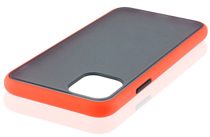 Чехол для iPhone 11 Pro Max Brosco STTPU Красно-черный, изображение 4