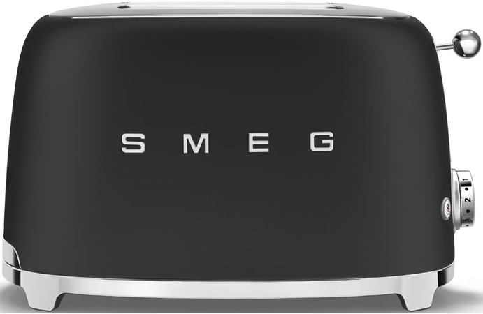 Тостер SMEG TSF01BLMEU  на 2 ломтика матовый черный, Цвет: Black matte / Черный матовый, изображение 2