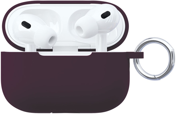 Чехол VLP Soft Touch для AirPods Pro 2 темно-фиолетовый, Цвет: Deep Purple / Темно-фиолетовый