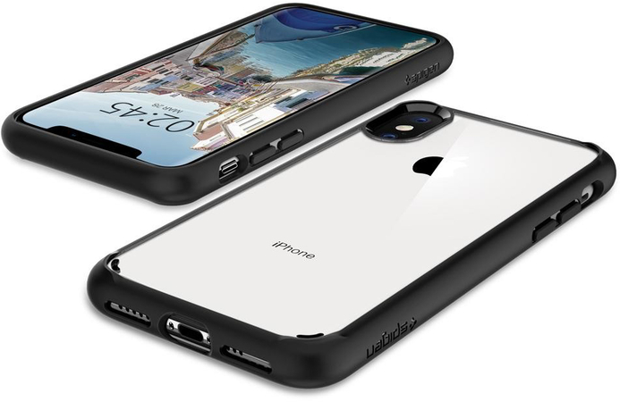 Чехол Spigen для iPhone X/XS Ultra Hybrid Матовый Черный, изображение 4
