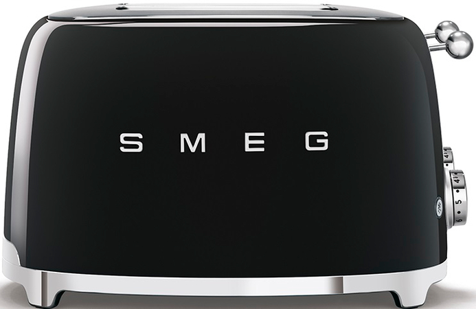 Тостер SMEG TSF03BLEU на 4 ломтика черный, Цвет: Black / Черный, изображение 2