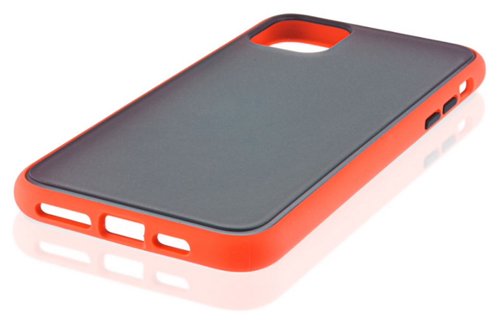 Чехол для iPhone 11 Pro Max Brosco STTPU Красно-черный, изображение 5