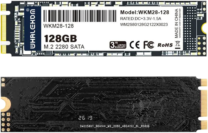 SSD накопитель Whalekom WKM2 128 ГБ (WKM2-128), изображение 2