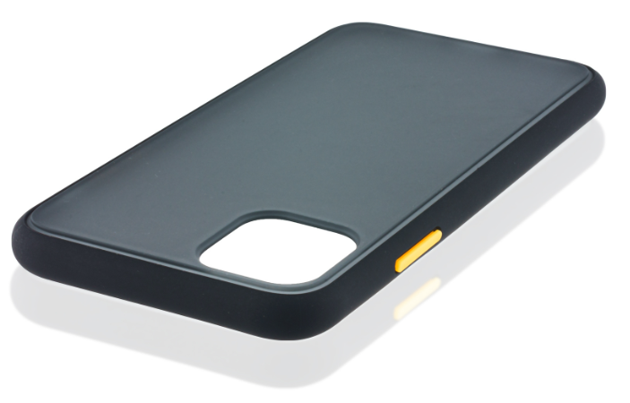 Чехол для iPhone 12 Mini Brosco STTPU Черно-Желтый, изображение 2