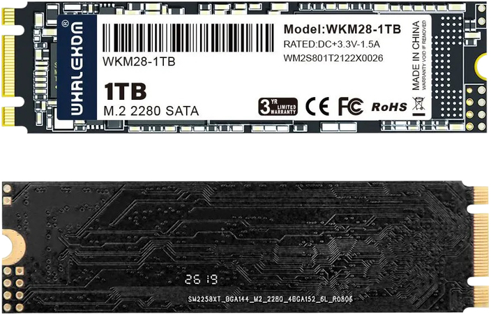 SSD накопитель Whalekom WKM2 1 TБ (WKM2-1TB), изображение 2