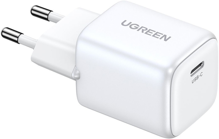 Сетевое зарядное устройство UGREEN CD319 Nexode Mini 30W USB-C PD GaN белый, изображение 3