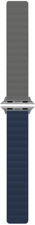 Ремешок магнитный силиконовый uBear Mode для Apple Watch, M/L, синий/серый, Цвет: Blue / Синий, изображение 2