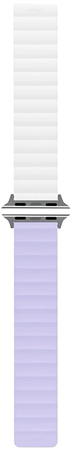 Ремешок магнитный силиконовый uBear Mode для Apple Watch S/M лавандовый/белый, Цвет: Purple / Сиреневый, изображение 2