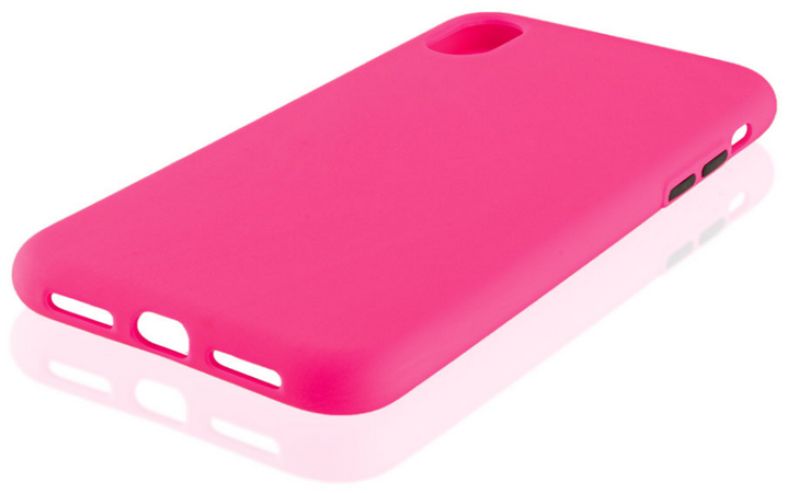 Чехол для iPhone XR Brosco Fresh Розово-черный, изображение 3