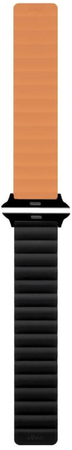 Ремешок магнитный силиконовый uBear Mode для Apple watch M/L оранжевый/чёрный, Цвет: Orange / Оранжевый, изображение 2