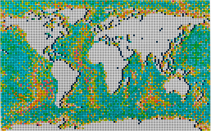 Конструктор Lego Art Карта мира (31203), изображение 2