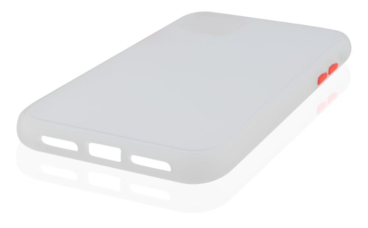 Чехол для iPhone 11 Pro Max Brosco STTPU Бело-красный, изображение 5