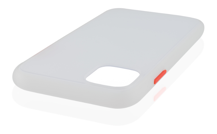 Чехол для iPhone 11 Pro Max Brosco STTPU Бело-красный, изображение 4