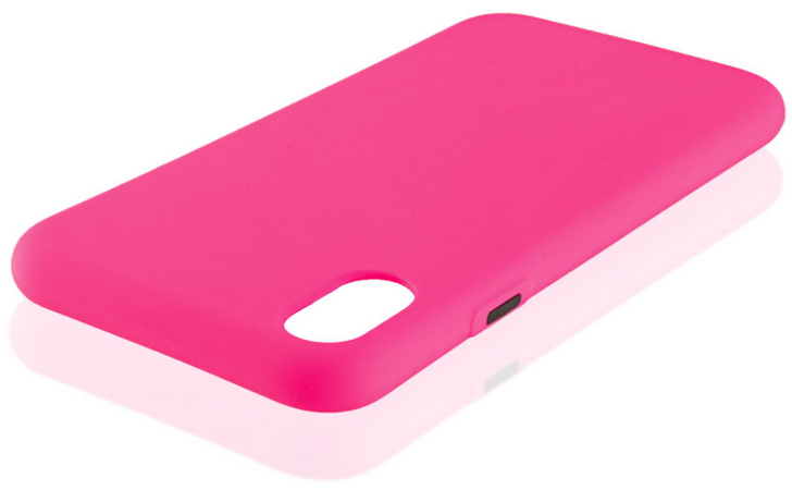 Чехол для iPhone XR Brosco Fresh Розово-черный, изображение 4