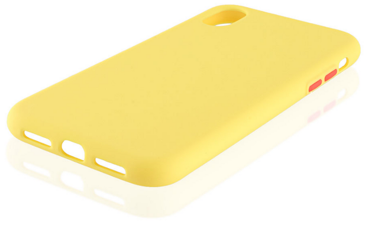 Чехол для iPhone XR Brosco Fresh Желто-красный, изображение 4