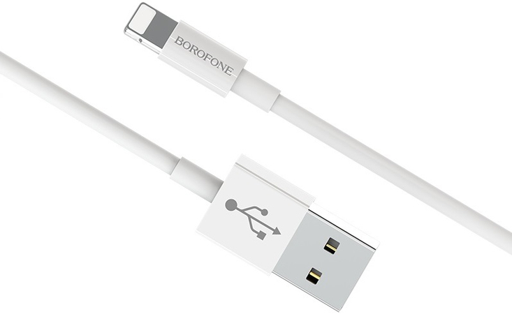 Кабель Borofone BX22 USB to Lightning White, изображение 4