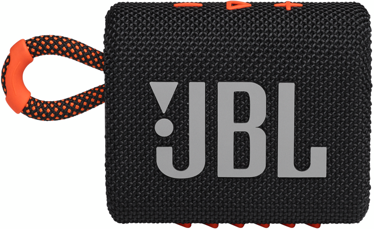 Портативная колонка JBL Go 3 Black Orange, Цвет: Black / Черный