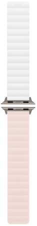 Ремешок магнитный силиконовый uBear Mode для Apple Watch S/M розовый/бежевый, Цвет: Pink / Розовый, изображение 3