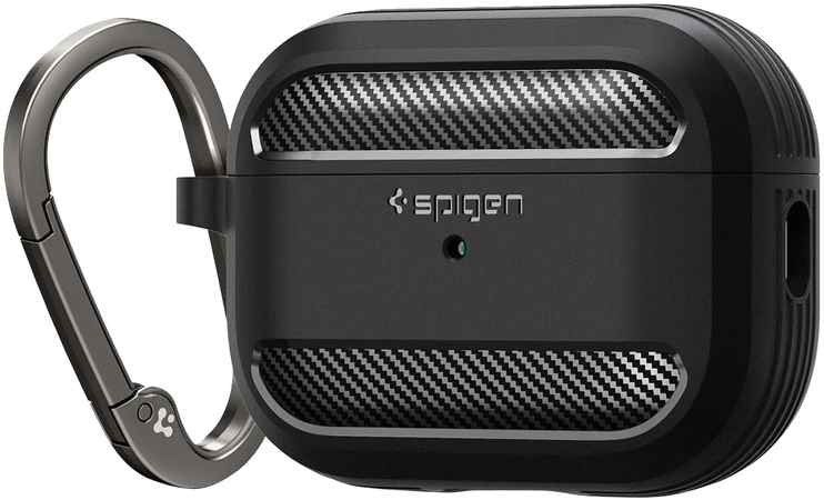 Защитный чехол Spigen Rugged Armor Apple AirPods Pro 1 / 2 Matte Black