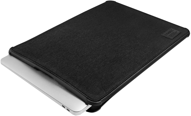 Чехол для Macbook Pro 13 (2016/2018) Uniq DFender Sleeve Kanvas Black, Цвет: Black / Черный, изображение 3